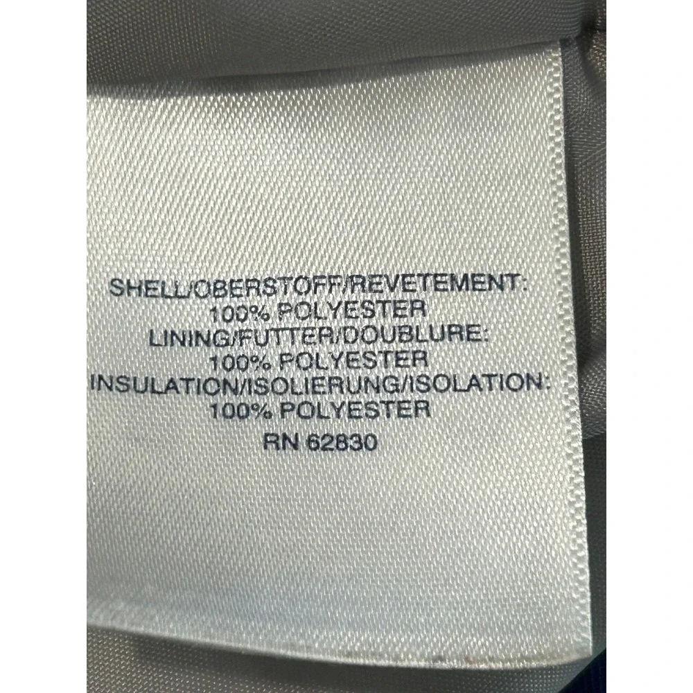 Lands End Kids Youth Ski Snow Hooded Jacket Blue Large 14‎ 16 Insulated Coat